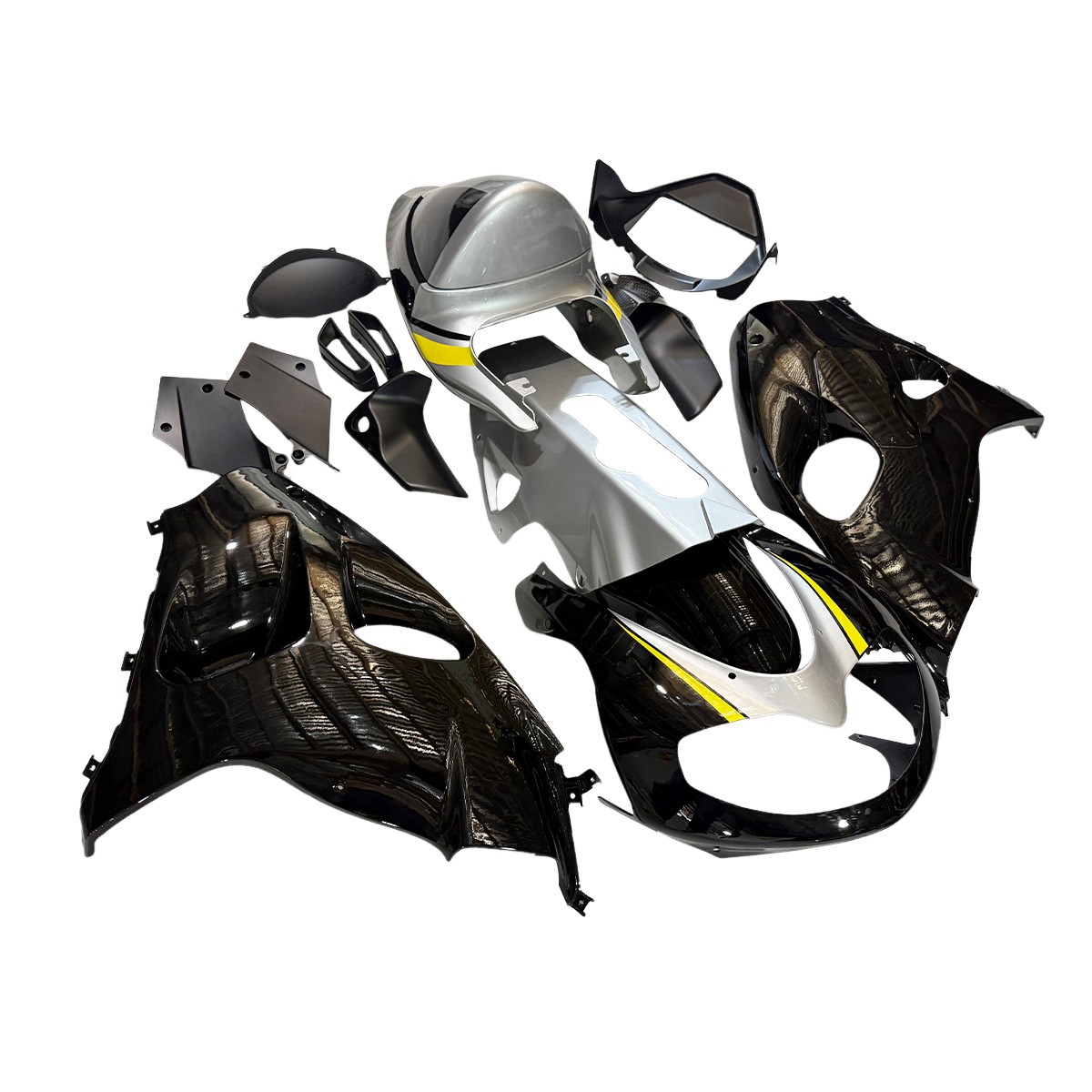 Bodywork Fairing Kit For Suzuki TL1000R 1998-2002 2003 ABS Plastic Black Silver