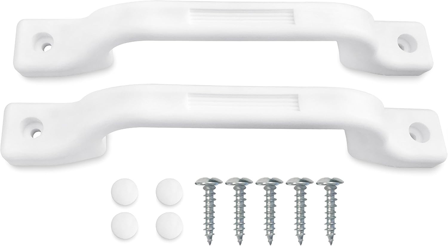 RV Grab Handle – White Sturdy 2-Pack Plastic Handles with Mounting Hardware, …