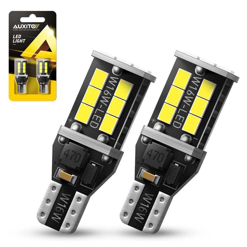 AUXITO Amber 3157 3156 48-LED DR Turn Signal Parking Light Blinker Corner Bulbs