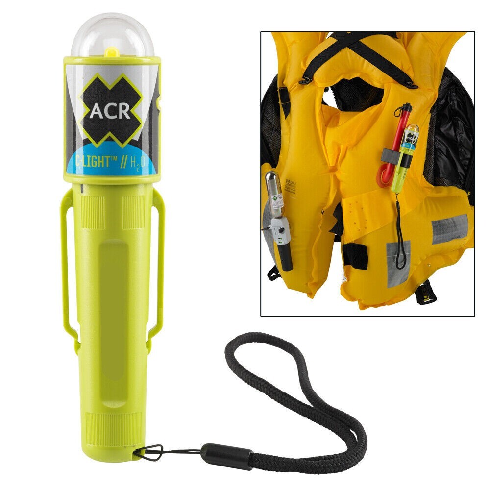 ACR C-Light H20 Water Activated LED PFD Life Vest Light w/Clip Rescue Signal