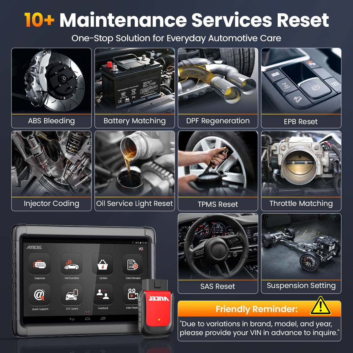 ANCEL BM500 All System OBD2 Scanner Code Reader for BMW Mini Car Diagnostic Scan