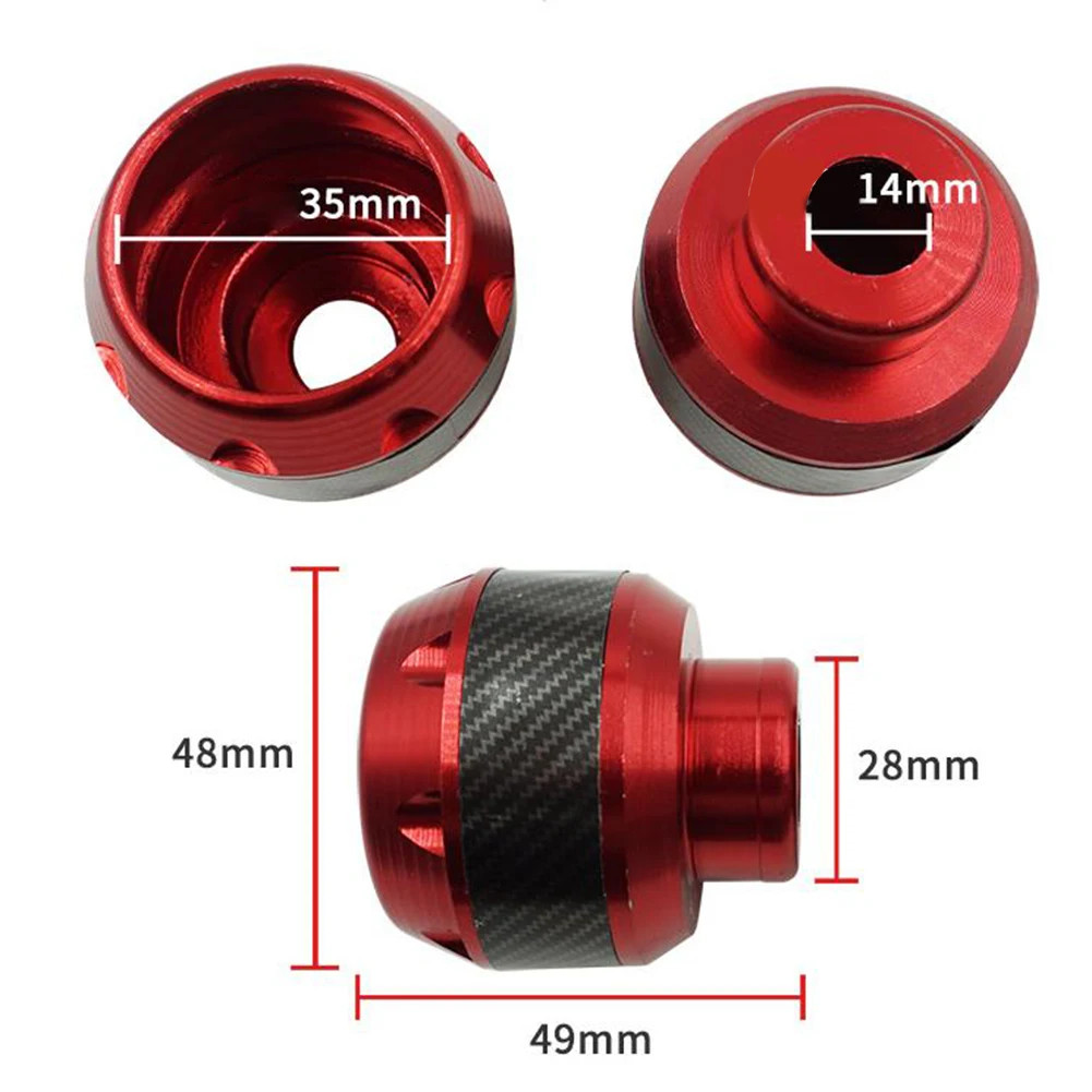 2Pcs Front Fork Wheel Frame Slide Aluminum Alloy Wheel Protection Crash Pad Slid