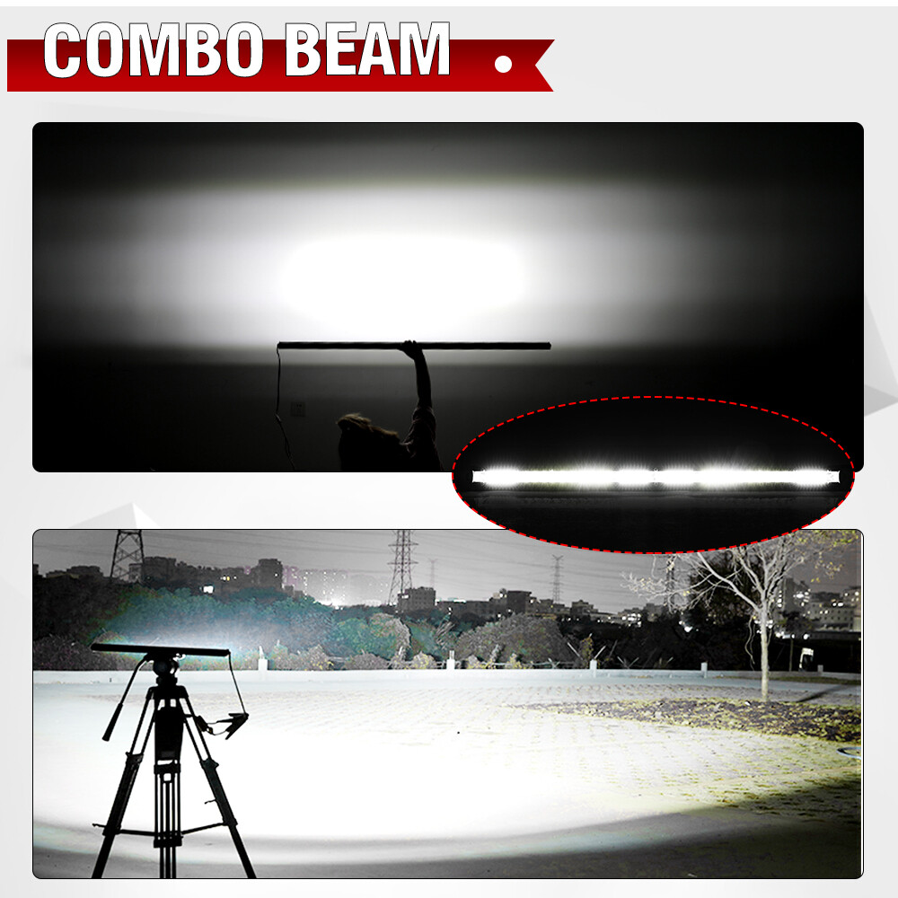 10inch LED Light Bar Slim Spot Flood Combo Work SUV Boat Offroad Driving ATV 4WD