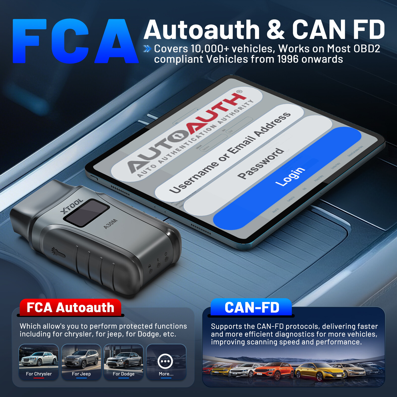 2025 XTOOL A30M V2.0 Bluetooth Full System Diagnostic Tool Bidirectional Scanner