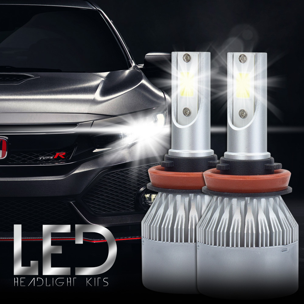 XENTEC LED HID Headlight Conversion kit H11 6000K for 2004-2012 Volvo S40