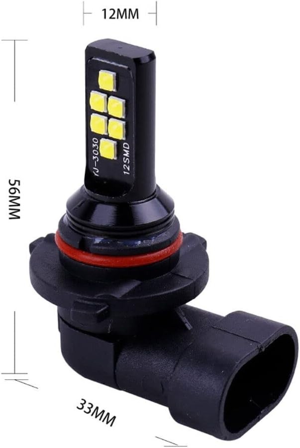Amber LED Fog Light Bulbs Kit, 50,000 Hours Lifespan – 2 x HB3 H10 9005