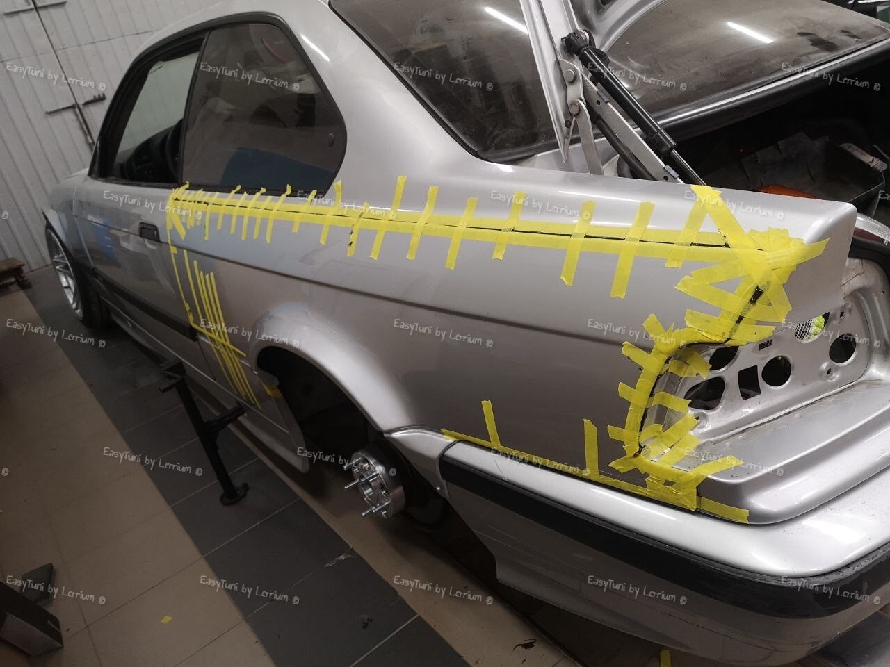 BMW E36 Coupe Overfender Kit 4 pcs ABS plastic Wide Fender Flares Wheel Arches