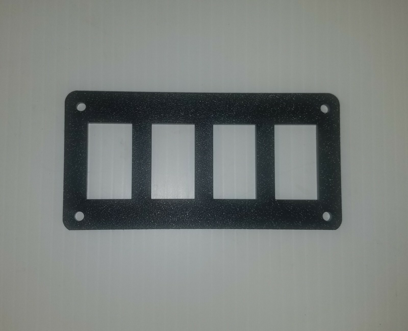 BLACK ABS PLASTIC UNIVERSAL ROCKER SWITCH PANELS (4 SPOT) ATV UTV