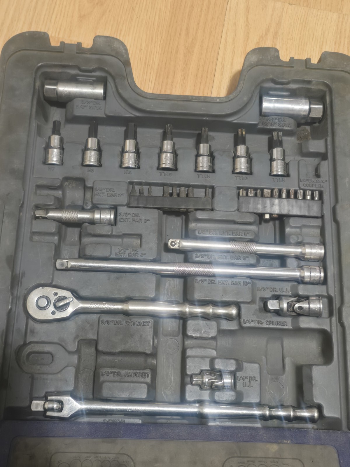 155 Pieces Blue-Point by Snap-On BLPGSSC155 Comb Drive SAE/ Metric Please Read!
