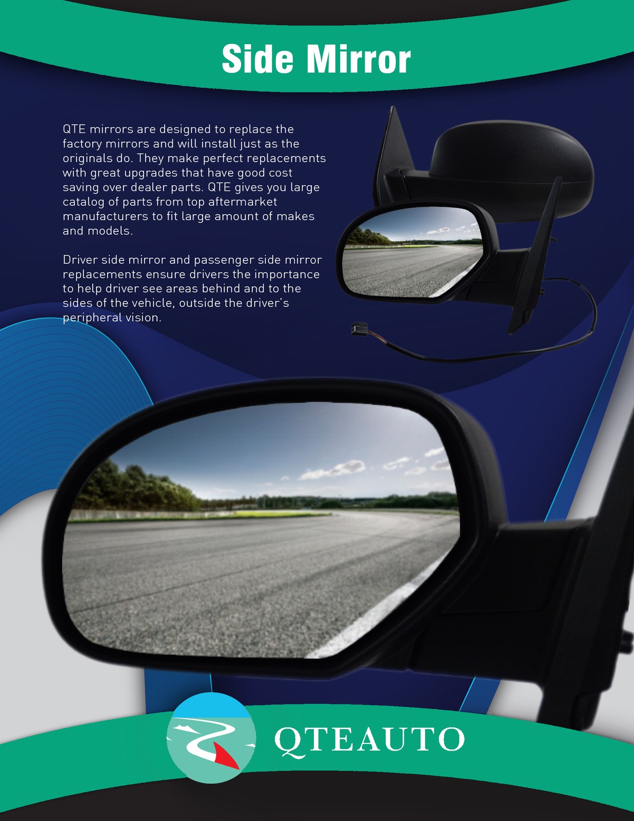 L Side Power Non-Heated Manual Folding View Mirror For 2020-2024 Toyota Corolla