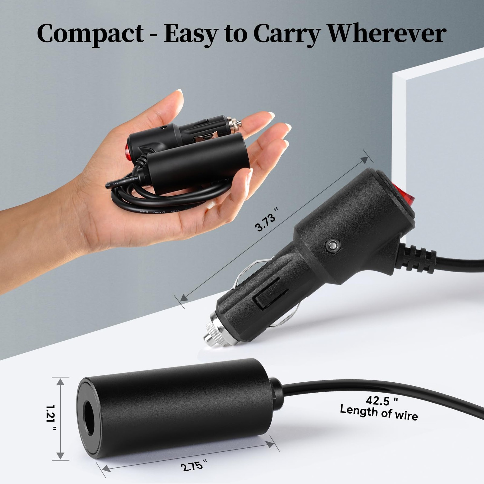 RVSPARK for Starlink Mini Car Adapter, DC 12V to 30V Cigarette Lighter Plug