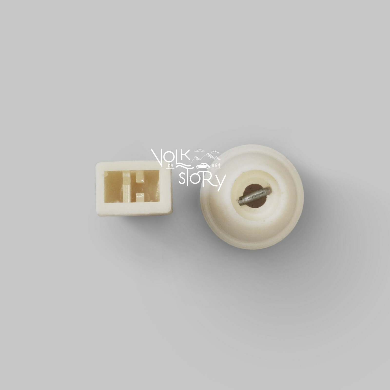 VW Classic BEETLE SAPPHIRE ONE RADIO BUTTON KNOBS REPLACEMENT IVORY