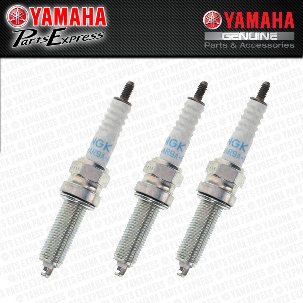 2021 – 2026 YAMAHA MT09 MT 09 SP TRACER 9 XSR R9 3-PACK NGK LMAR9A-9 SPARK PLUGS