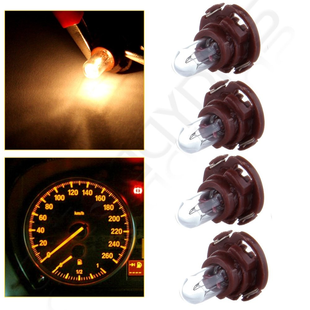 4X WARM WHITE T5 HALOGEN NEO WEDGE A/C CLIMATE HEATER CONTROL LIGHT BULBS LAMP