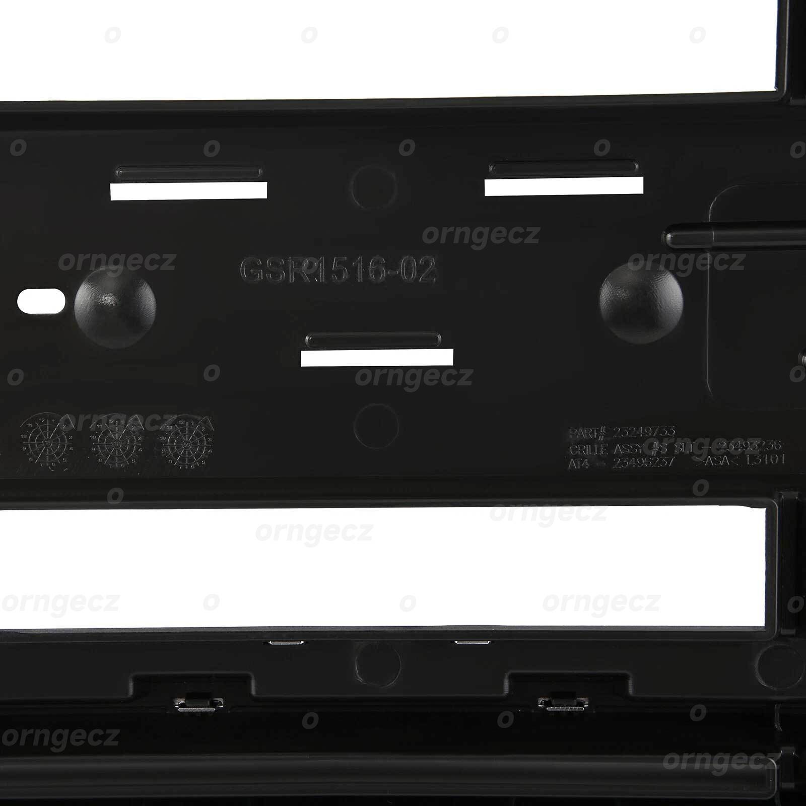 Front Upper Bumper Grille GM1200743 For GMC Sierra 1500 2016-2019 Black Chrome