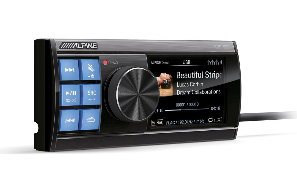 Alpine HDS-990 Single DIN Status Series Digital Media Receiver with Bluetooth