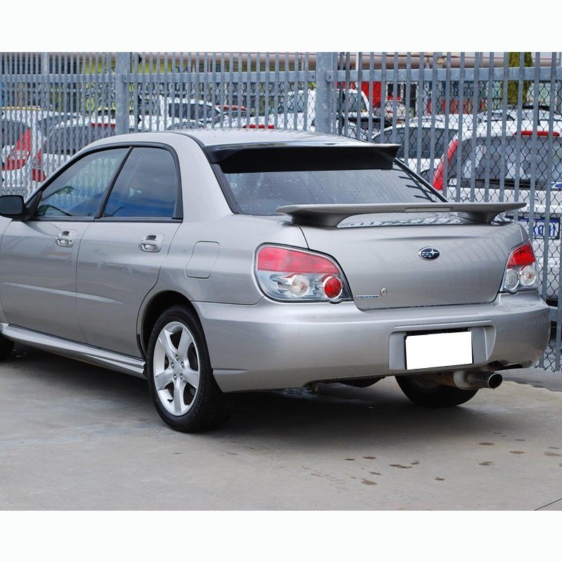 BLACK ABS PLASTIC REAR WINDOW ROOF VISOR SPOILER WING FIT 02-07 SUBARU IMPREZA