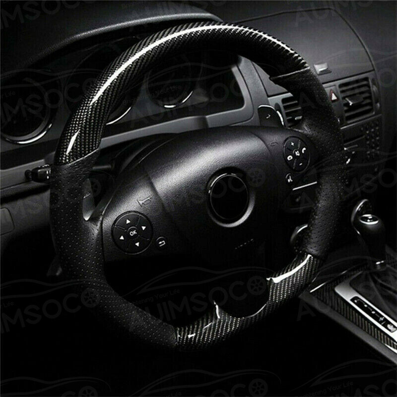 Black Carbon Fiber 12×60 inches 5 Years Car Wrap Vinyl Roll with Air Release