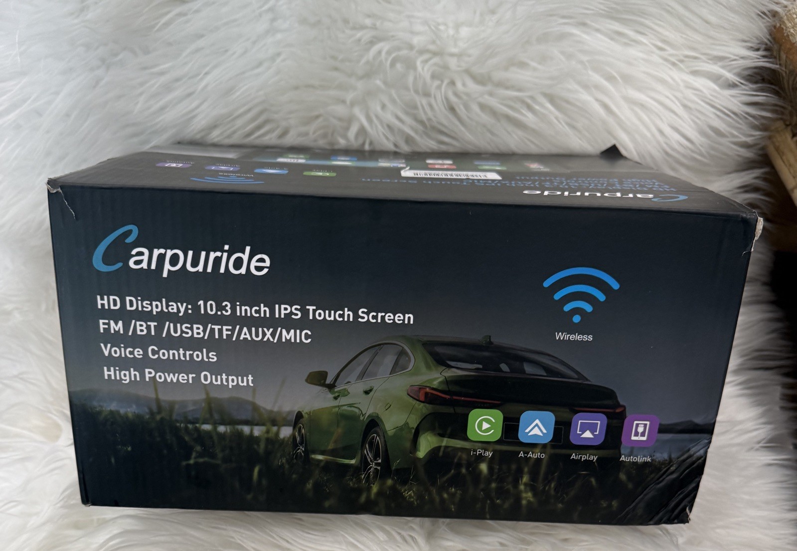 Carpuride 10.3” IPS Touch Screen Wireless Carplay Android Auto Car Radio Receive