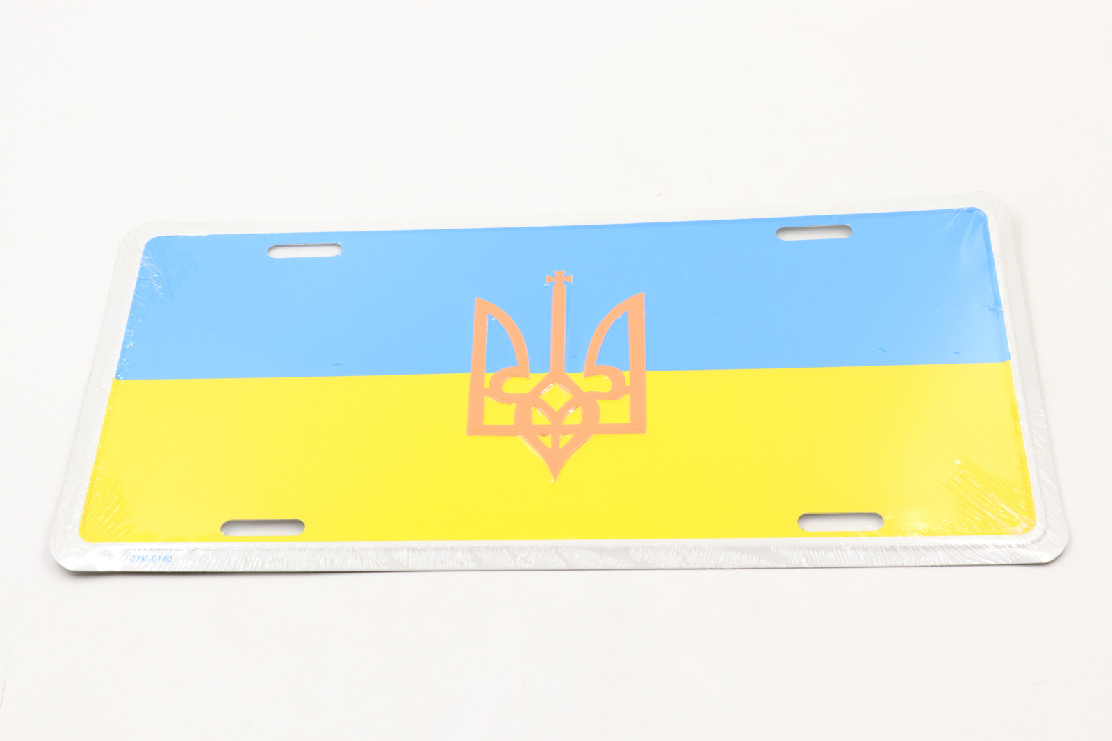 Ukraine Country Flag Aluminum Metal Novelty Car License Plate Sign Tag