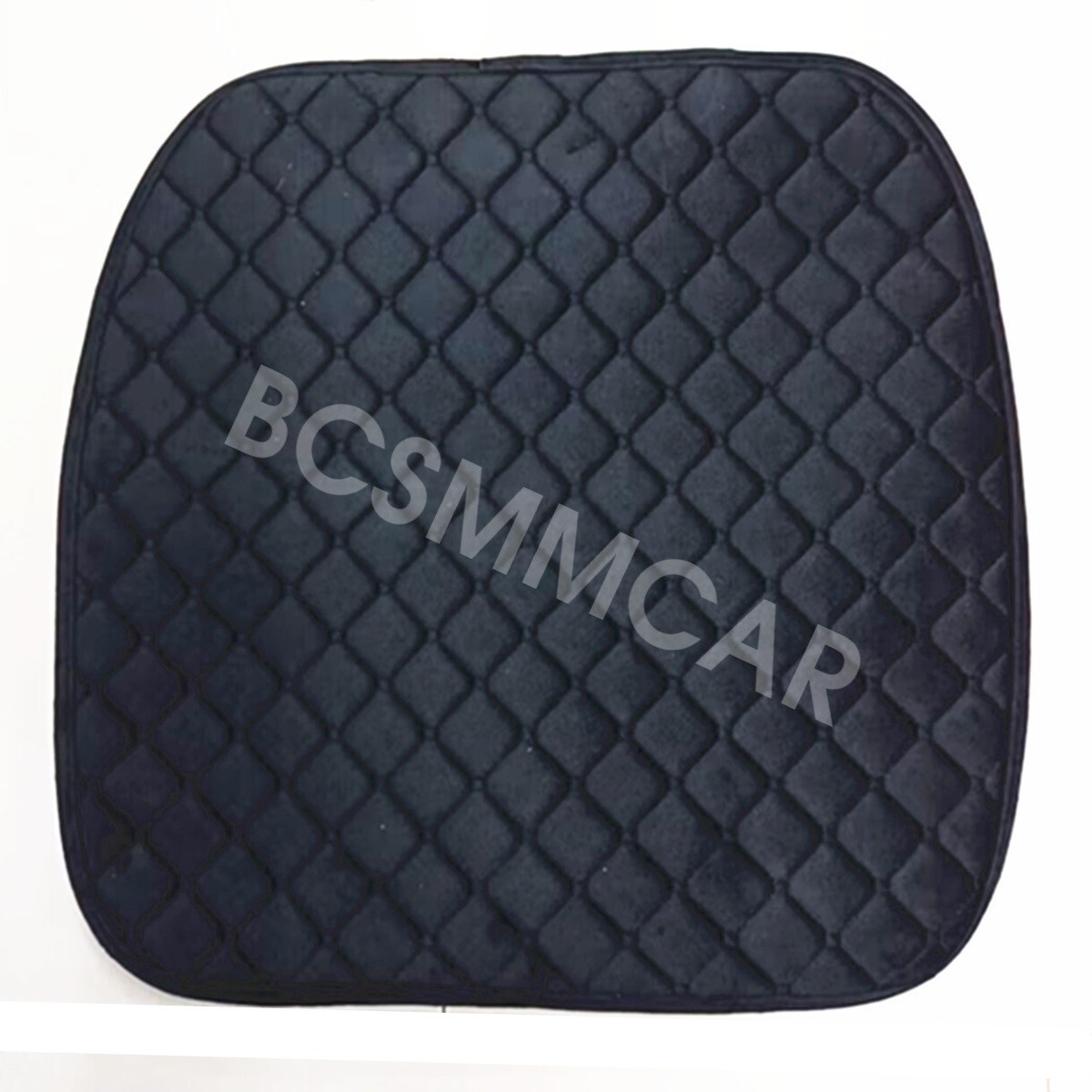 Car Front Seat Cover Cushion Pad Winter Warm Black Short Plush With Storage Bag