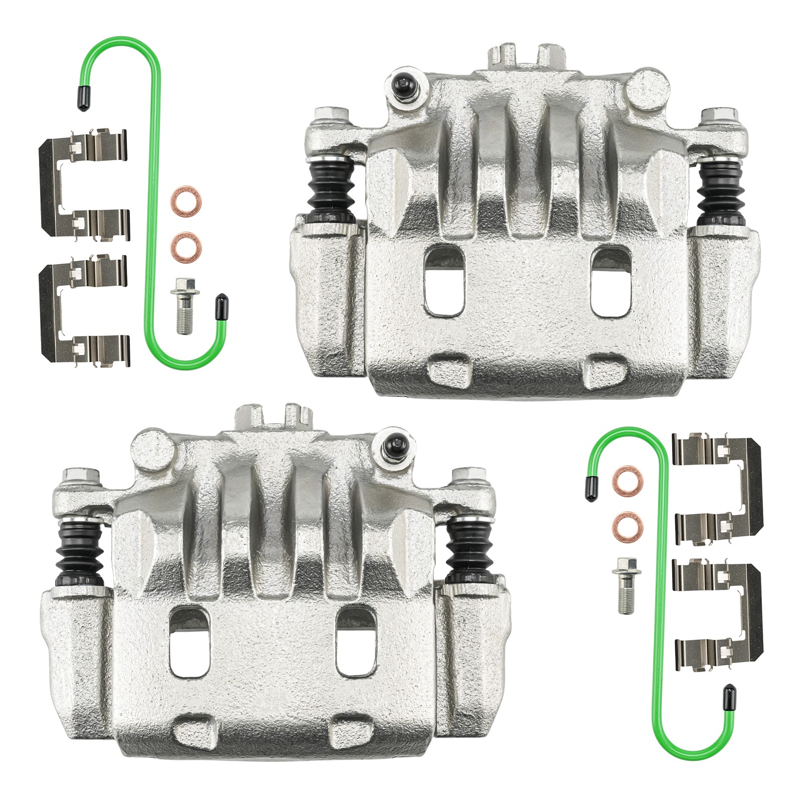 2x Front Right Caliper & Front Left Caliper Fits 2012-2014 Subaru Impreza 2L