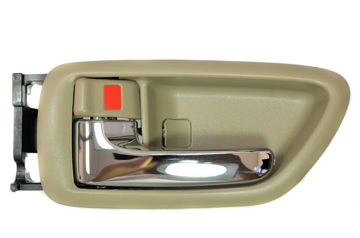 fits 2000 to 2004 Avalon Interior Door Handle Trim Left Front Rear Chrome Beige
