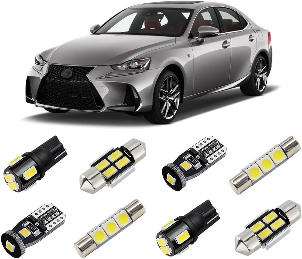 Long-Lasting LED Interior Lighting for 2014-2019 Lexus IS – 50,000 Hours