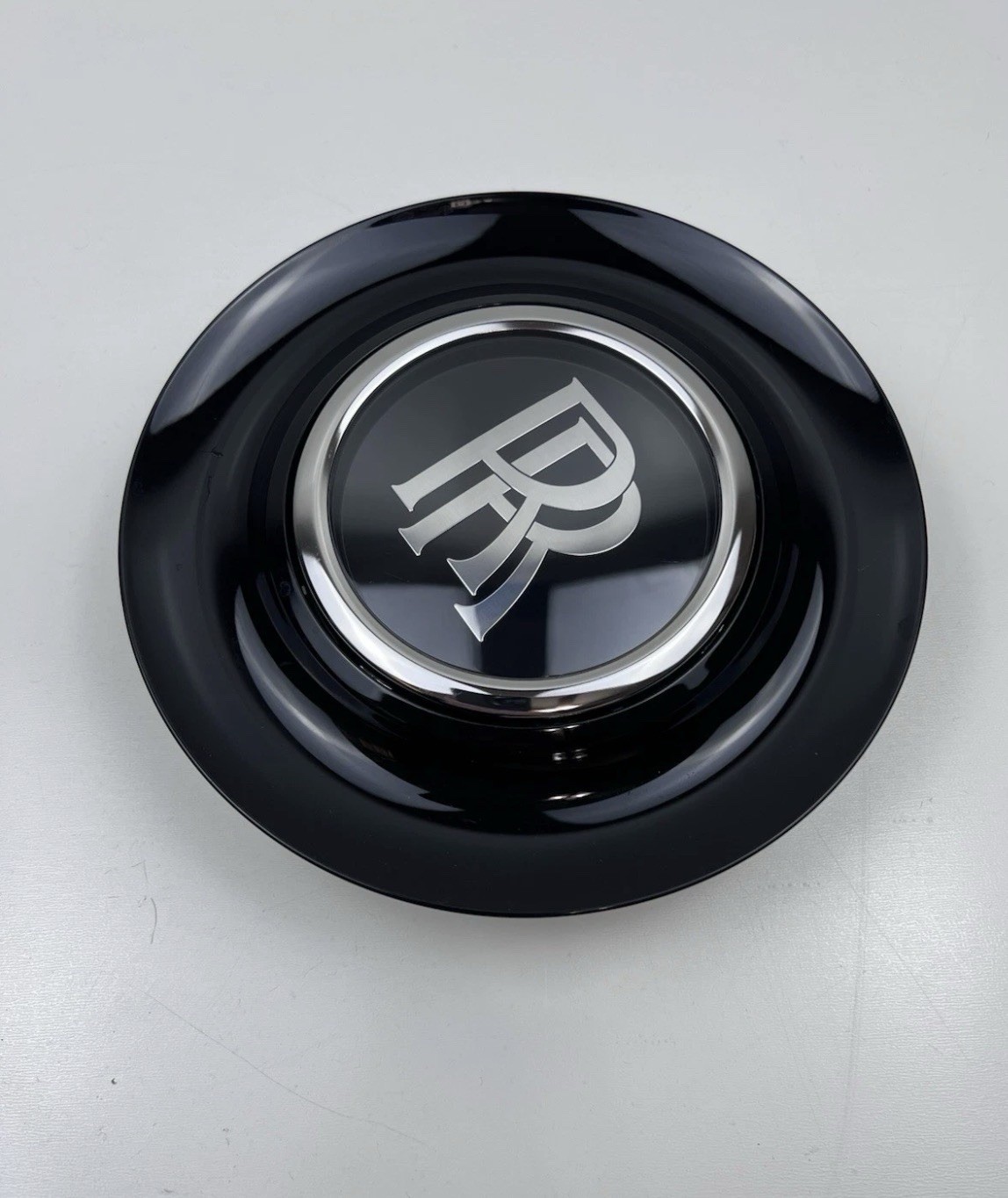1 Pc Floating Hub Cap Fits Rolls Royce RR Center Cap Black Free Shiping & Return