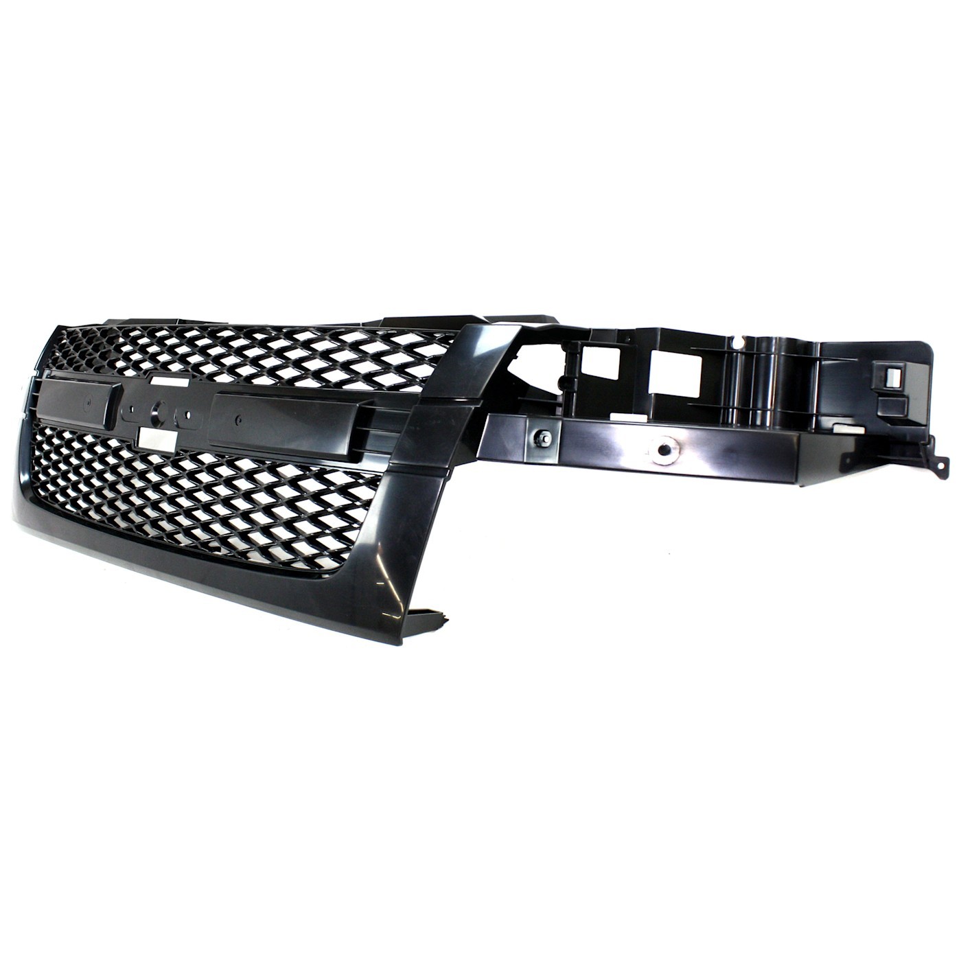Grille Assembly For 2004-2012 Chevrolet Colorado With Emblem Provision Dark Gray