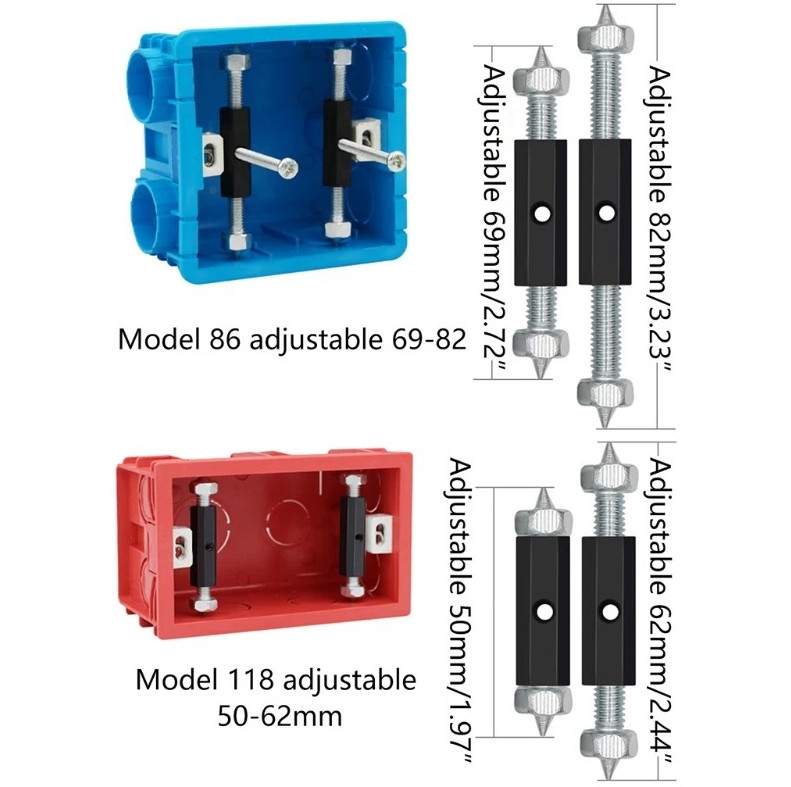 10pcs Switch Socket Box Repair Kit Support Rod Screws Wrench Set USA – NEW