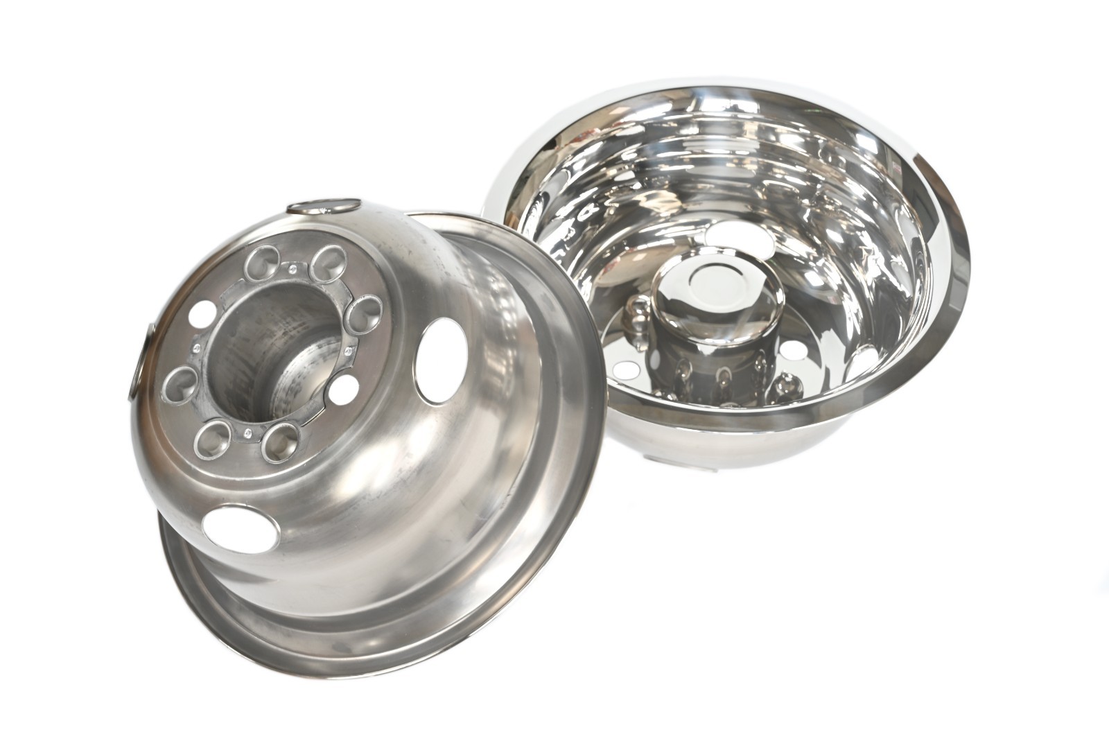 16″ Wheel Simulators Stainless Steel Hubcaps for 2008-2025 Ford E350/E450 Van