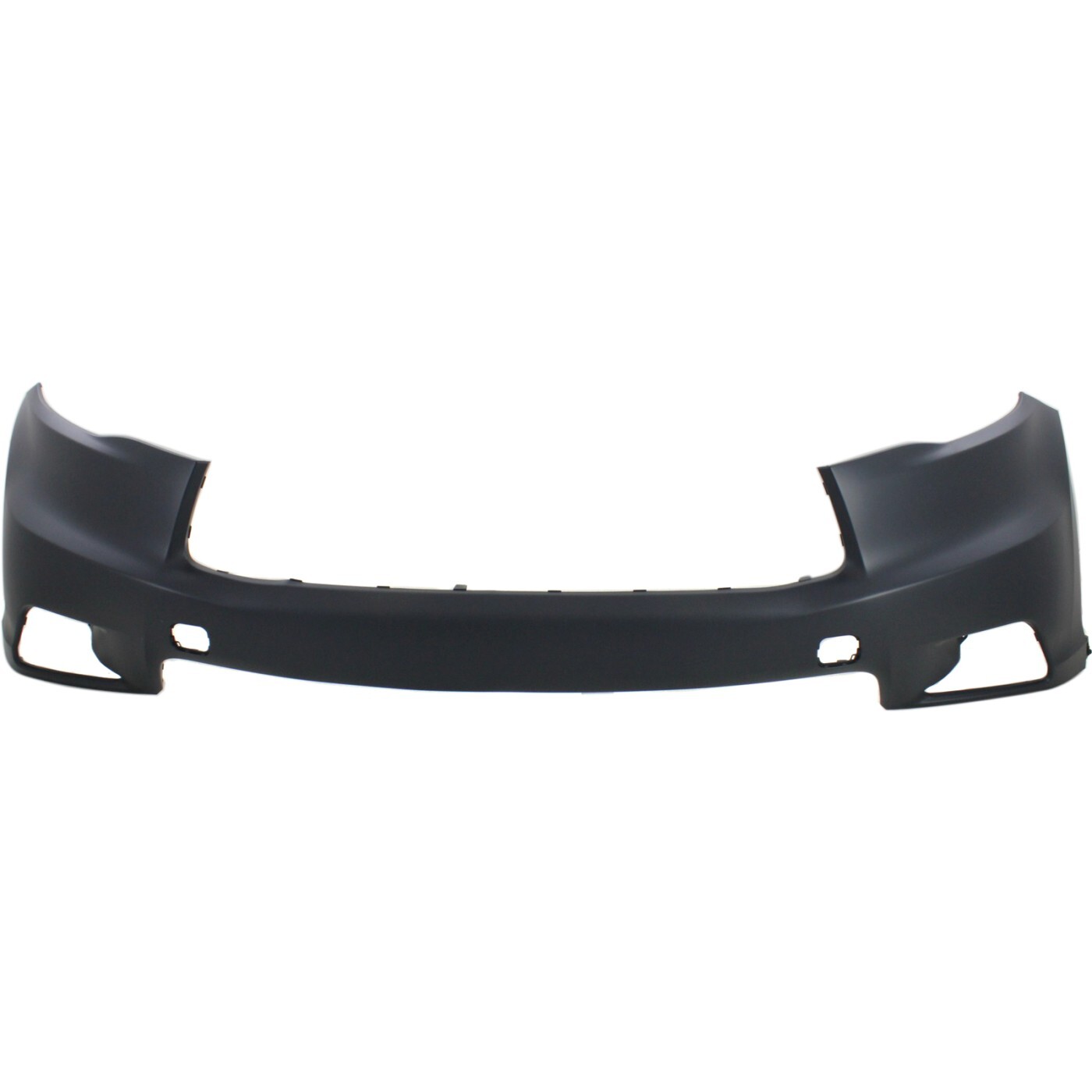 Front Upper Bumper Cover For 2014-16 Toyota Highlander w/ fog lamp holes Primed