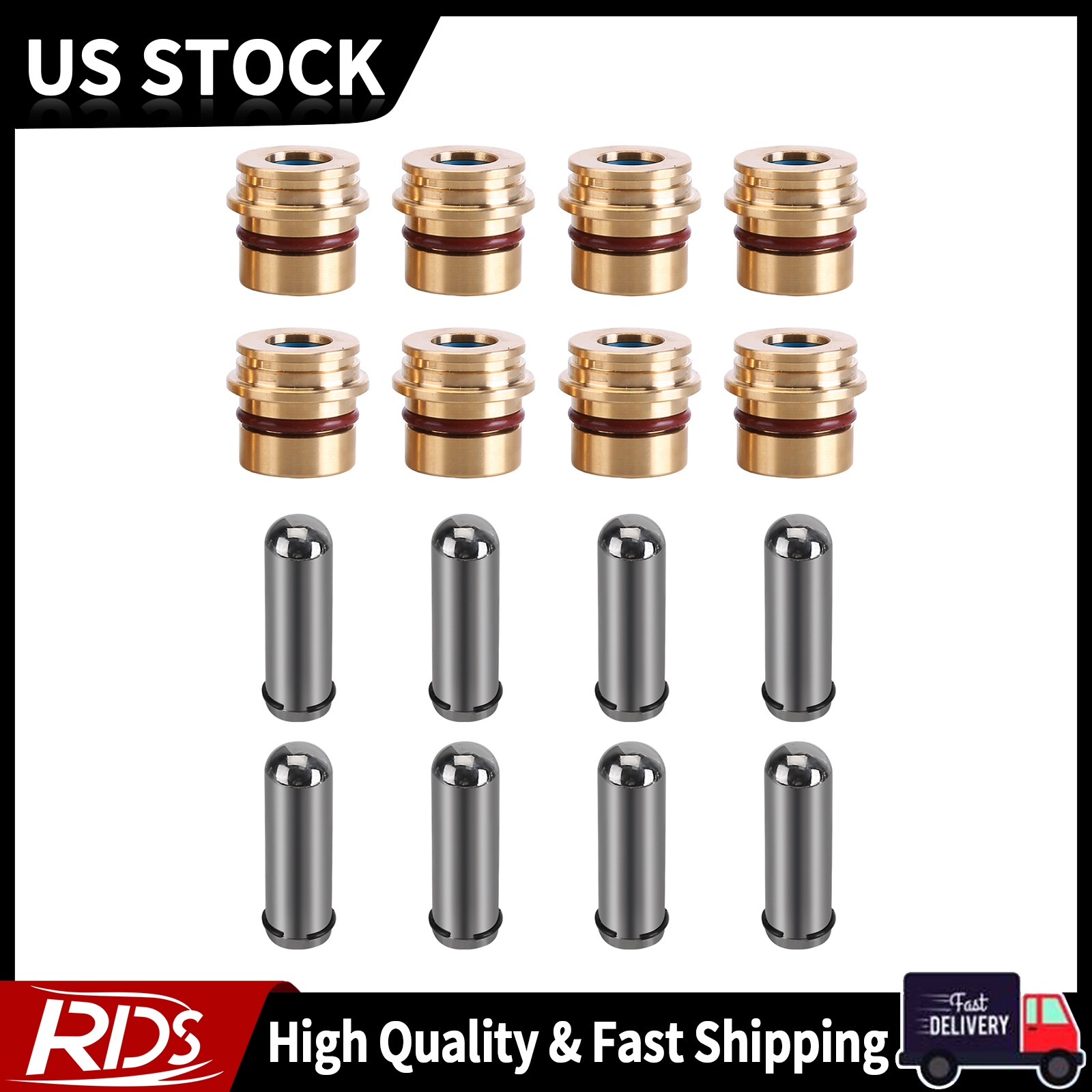 8PCS Plunger Valve for Caterpillar 287B 226 236 242 247 262 252 257 277 289-845