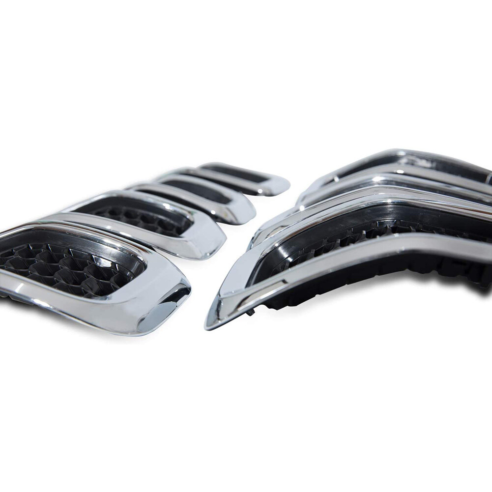 For 2014-2018 Jeep Cherokee Front Grill Inserts Honeycomb Mesh Cover Chrome 7pcs