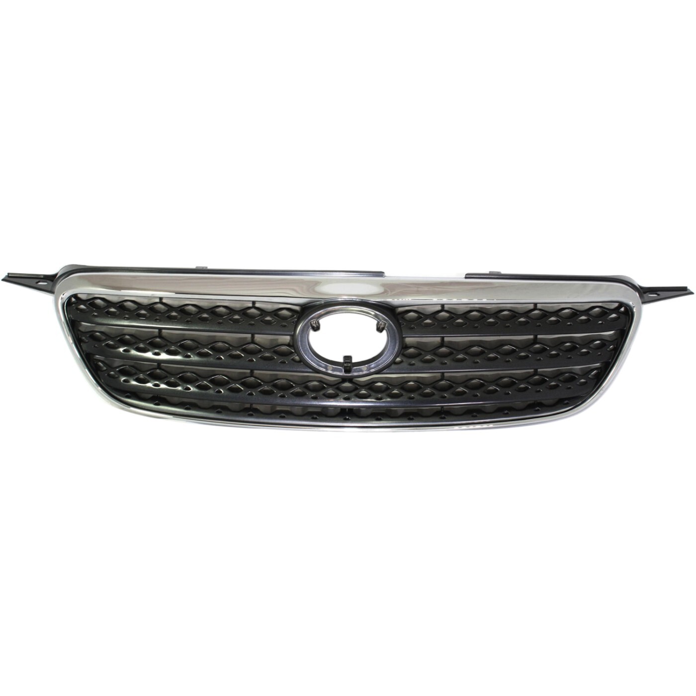 Grille Assembly For 2005-2008 Toyota Corolla Chrome Shell With Dark Gray Insert