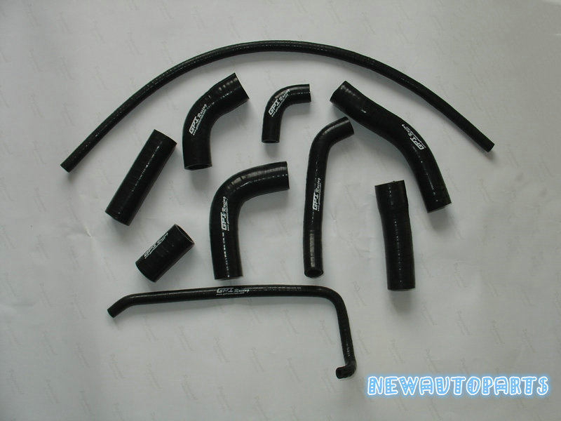 Black Silicone Radiator Hose For Yamaha YZF R6 R 6 2006-2018 17 16 15 14 13 12