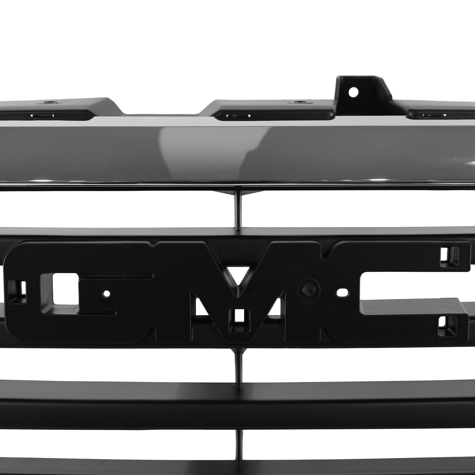 For GMC Sierra 2500/3500 HD 2003-2007 Front Upper Grille Black w/Chrome Shell