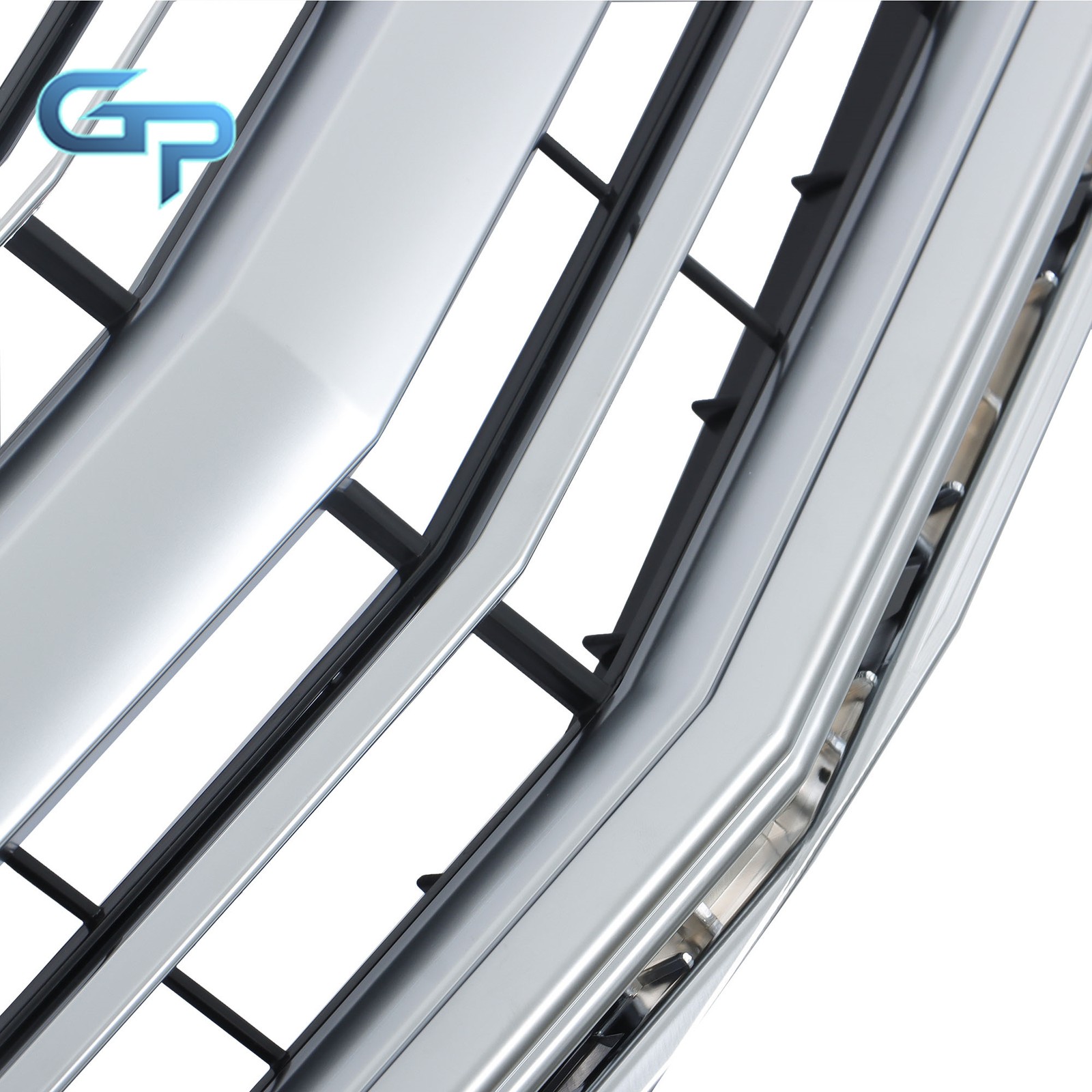 Front Bumper Grille Without Camera Hole For Cadillac Escalade 15-20 Silvery Grey