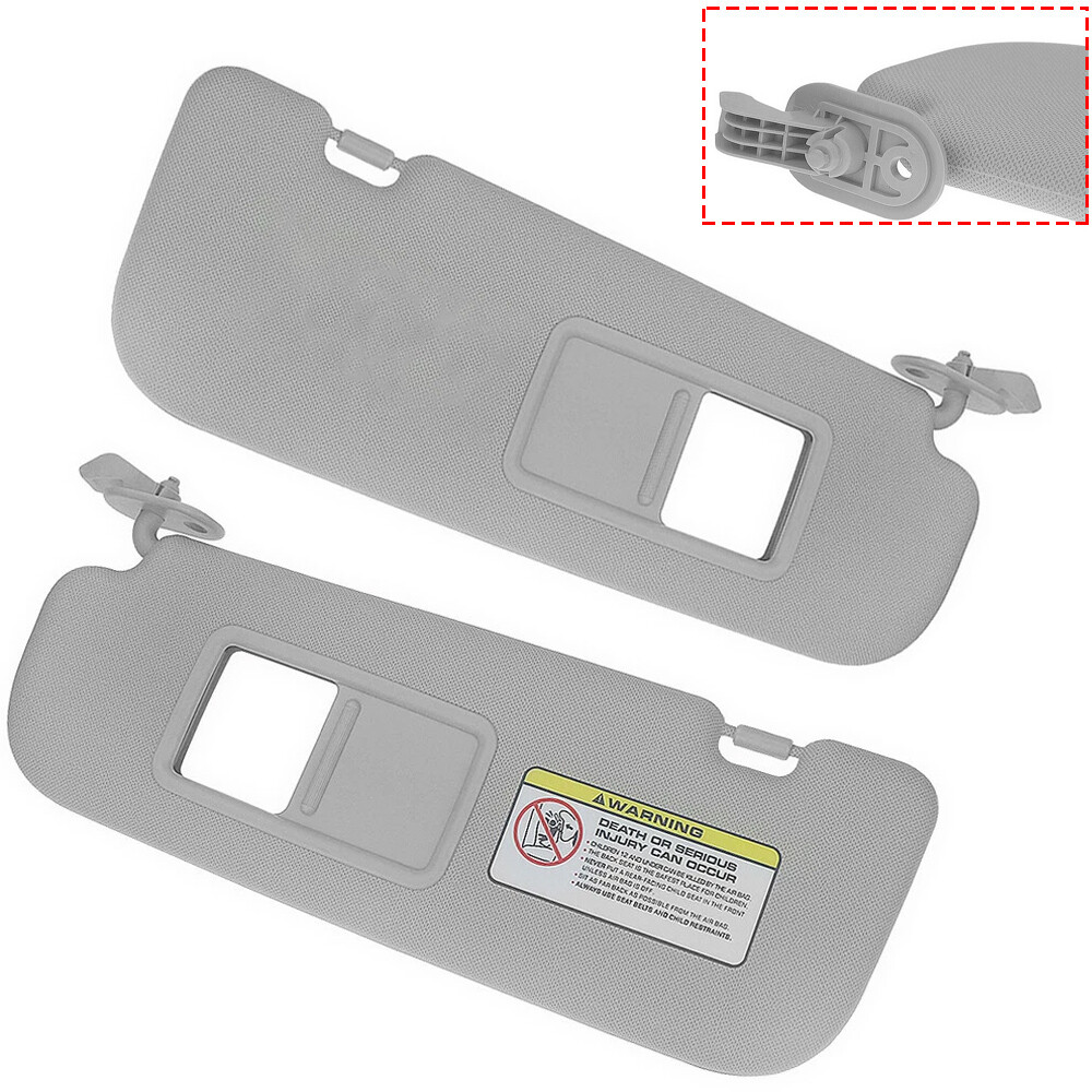 1 Pair LH/RH Driver & Passenger Side Sun Visor Set For 2012-15 Hyundai Veloster