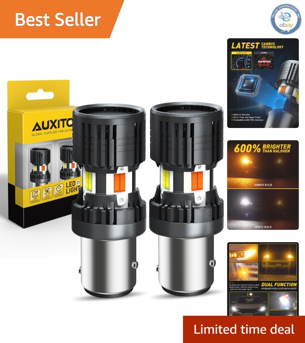 Dual Function 1157 LED Bulbs for Turn Signals & DRL – 50,000 Hours of Brightness