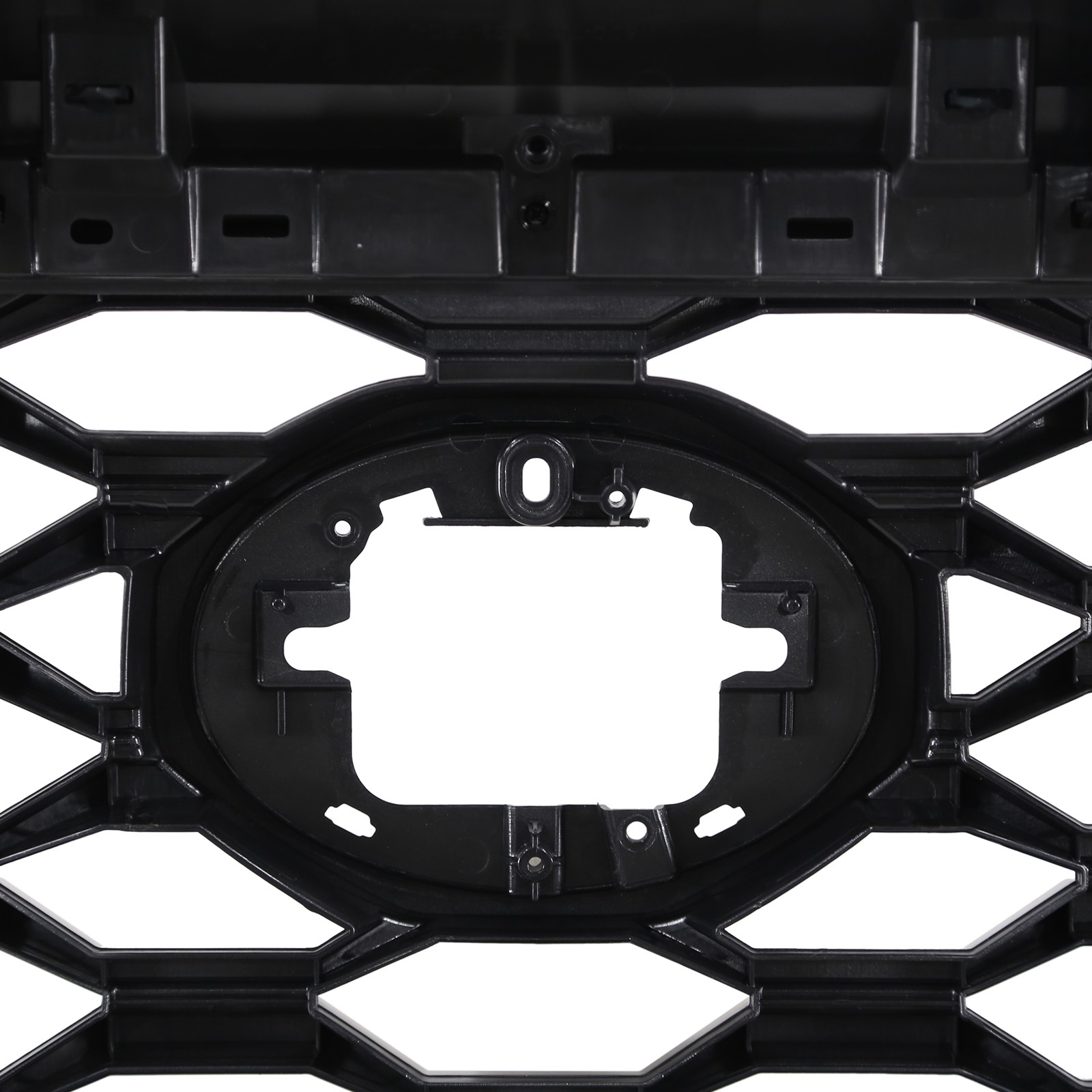 Gloss Black+Gray Front Upper Bumper Grille Assembly For Toyota Tacoma 2016-2023