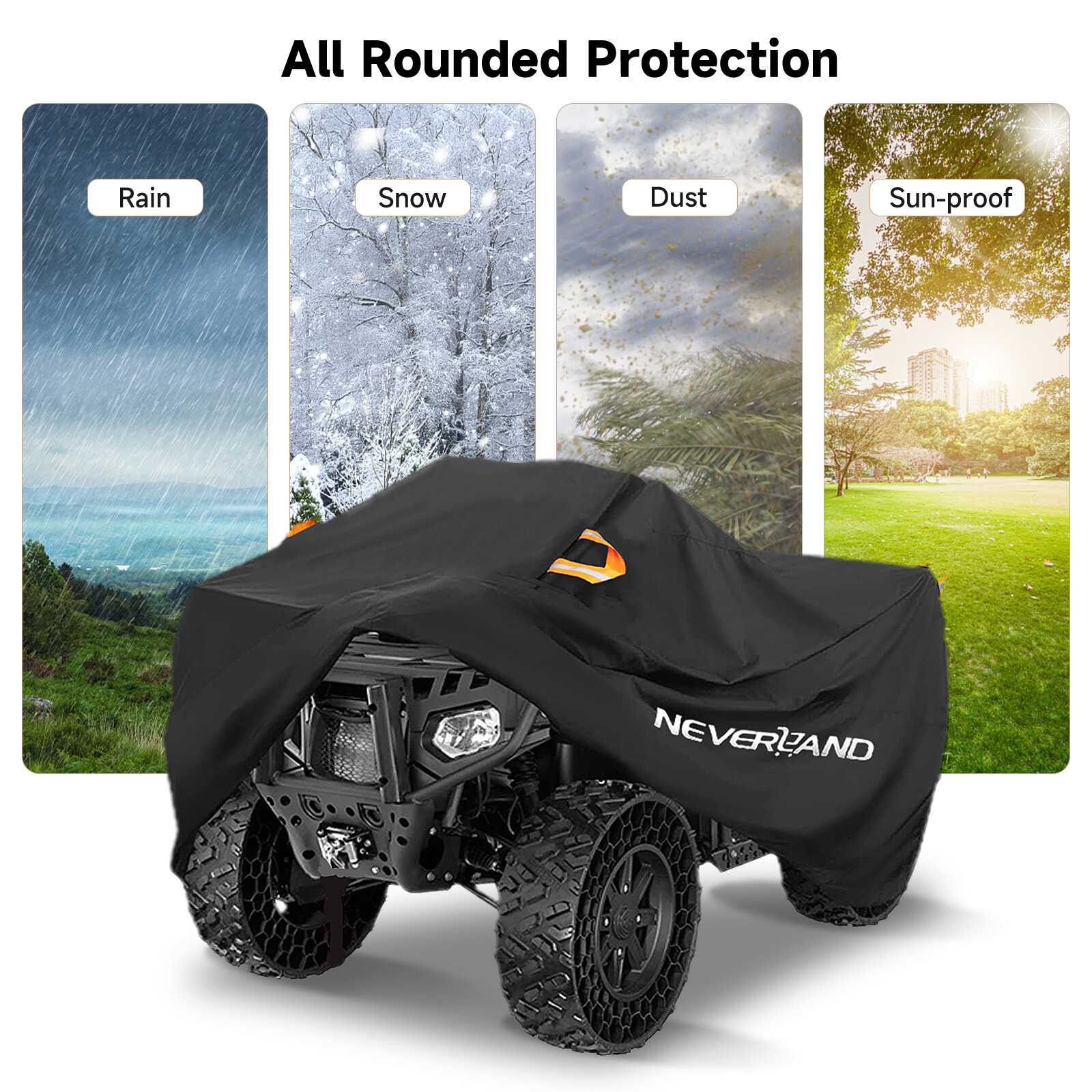 Waterproof ATV Quad Bike Cover Protector for Yamaha Grizzly 350 400 450 550 660