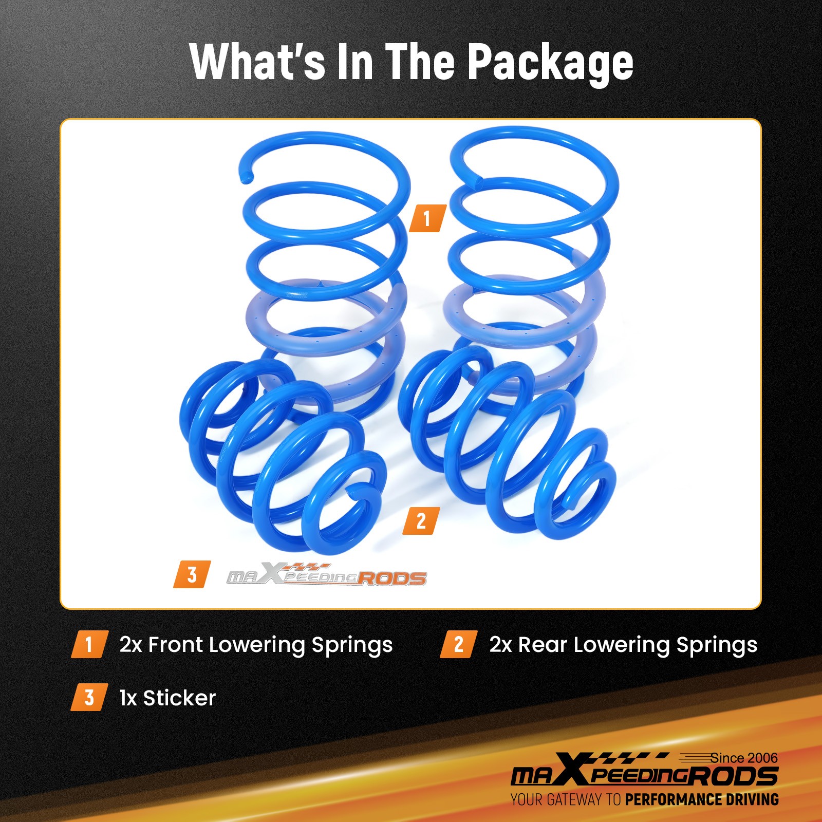 MaXpeedingrods Lowering Springs Kit For BMW 3 Series E36 316i 318i 323i 92-99