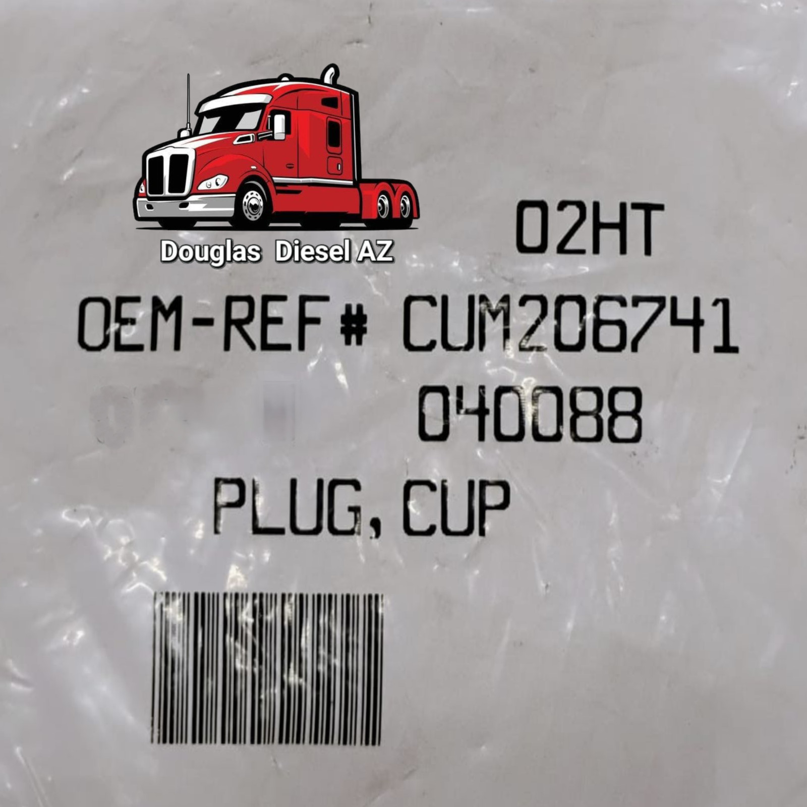 2-3/8in EXPANSION PLUG for L10 / M11 / ISM. PAI # 040088. Ref.# CUMMINS 206741