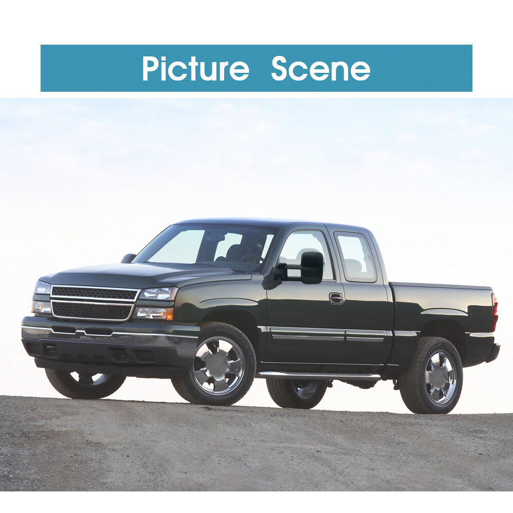 Tow Mirrors Manual Fold Fits 2001-2005 GMC Sierra 1500 2500 Ledt+Right Side