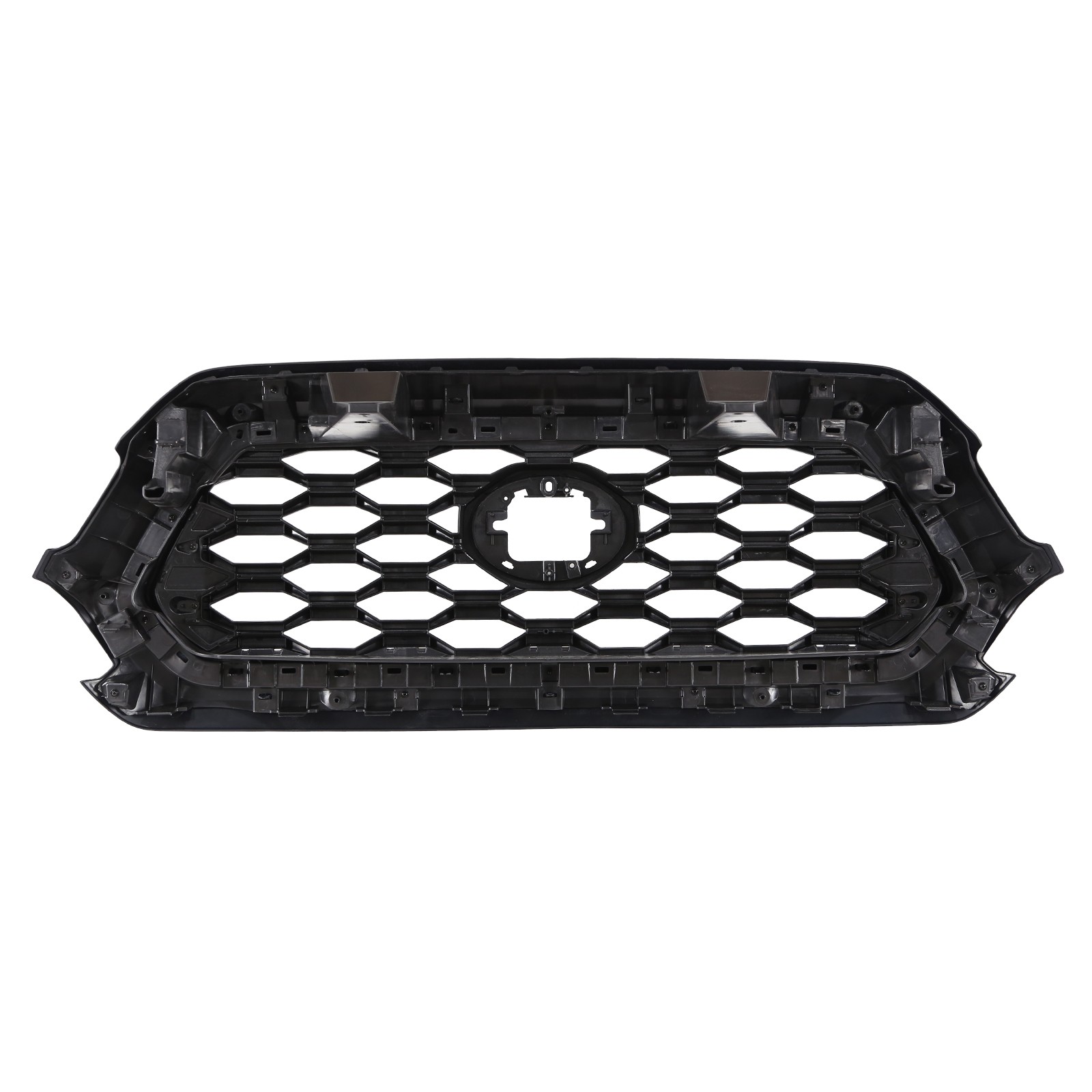 Gloss Black+Gray Front Upper Bumper Grille Assembly For Toyota Tacoma 2016-2023