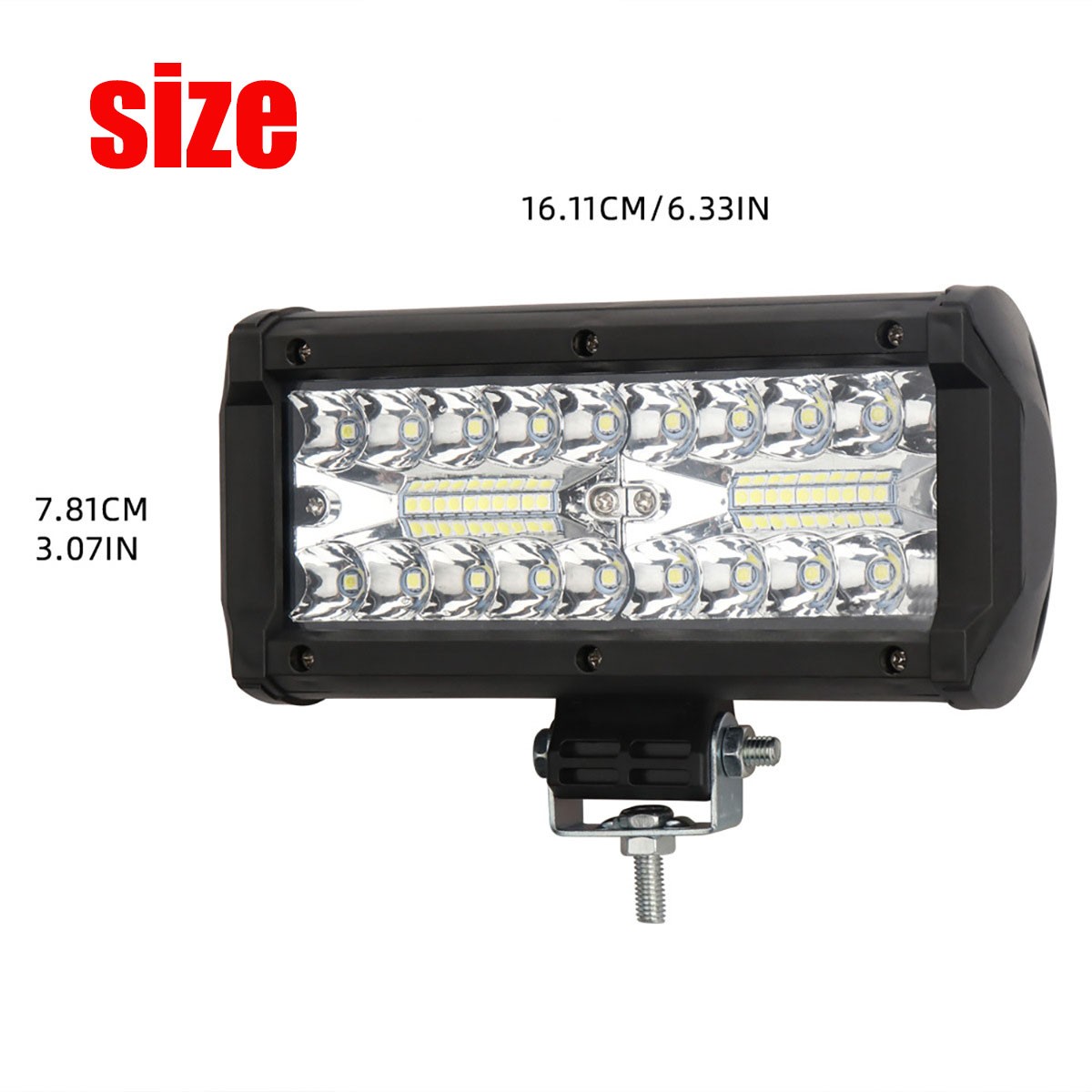 2x 7inch 30000LM LED Work Light Bar Flood Spot Pod Offroad Fog Driving ATV Truck