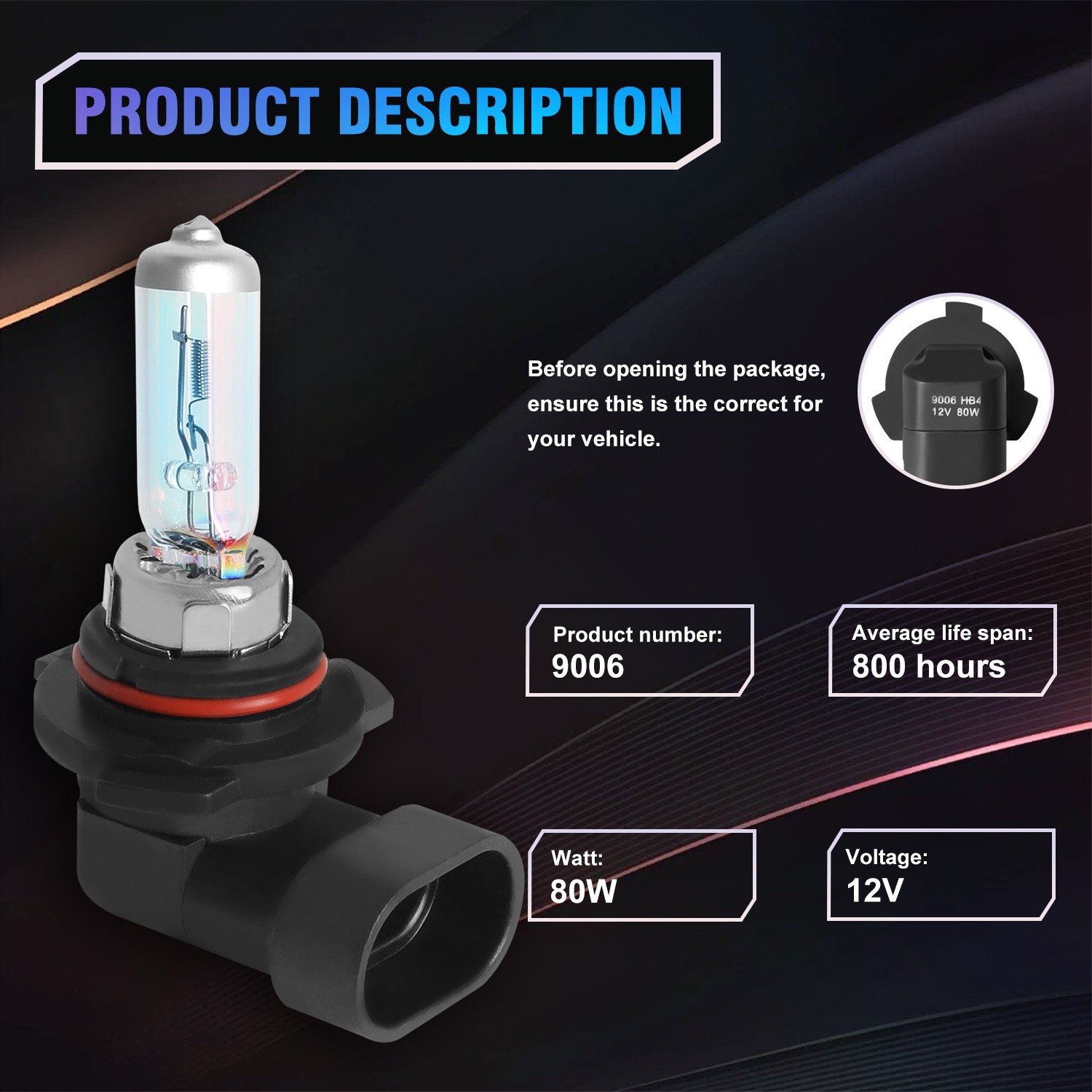 For GMC Sierra 1500 99-06 Combo 4x Halogen Headlight Hi/Lo Beam Bulbs Warm White
