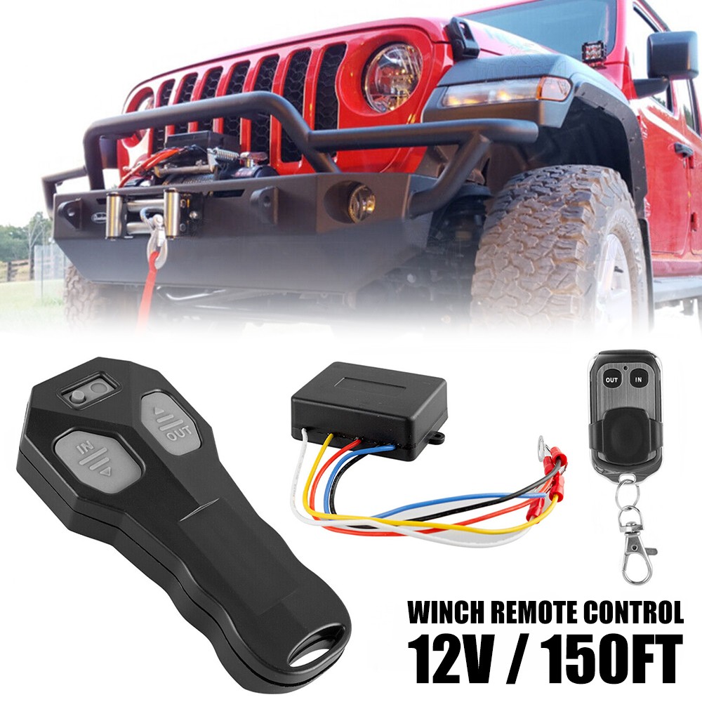 DC12V Wireless Winch Remote Control Kit Switch Handset for Car ATV SUV UTV Truck